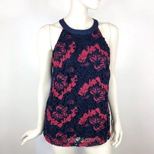 Banana Republic Sleeveless Crochet Lace Blouse